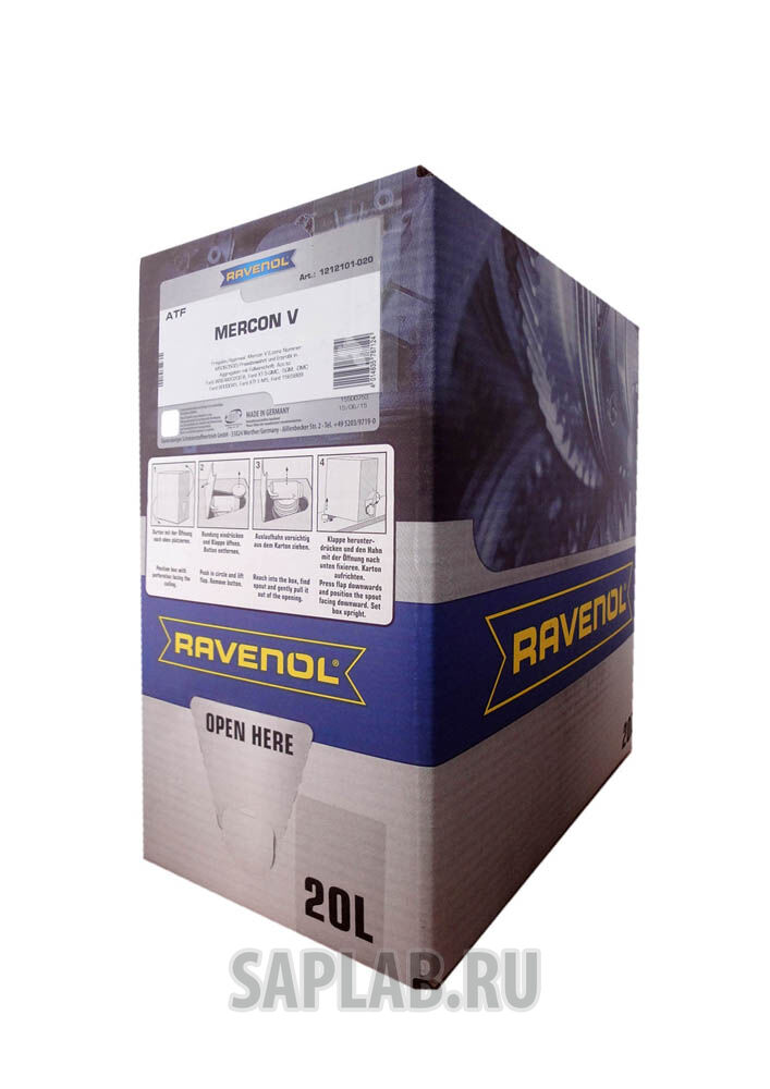 Купить Ravenol 4014835787124 Трансмиссионное масло  ATF Mercon V (20л)
