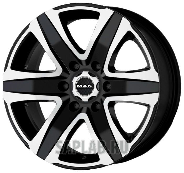 Купить Mak WHS105125 Stone6 T 16/8 ET35 Black mirror