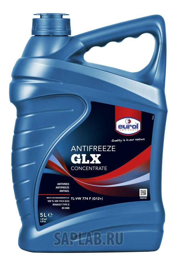 Купить Eurol E5031525L Жидкость охлаждающая Antifreeze GLX, 5л (концентрат)