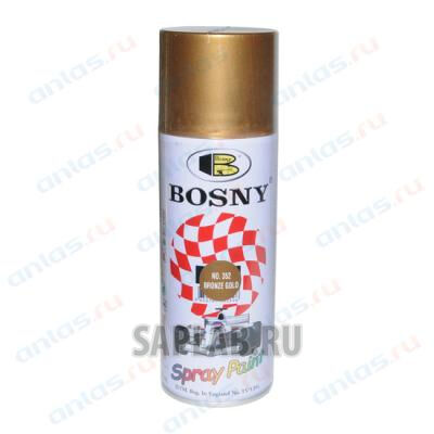 Купить Bosny 352 Краска акриловая (бронза,темное золото) аэрозоль 400мл