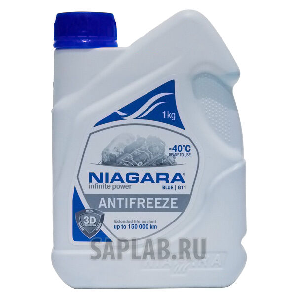 Купить Niagara 001001003006 Антифриз Blue G11 (синий), 1 л
