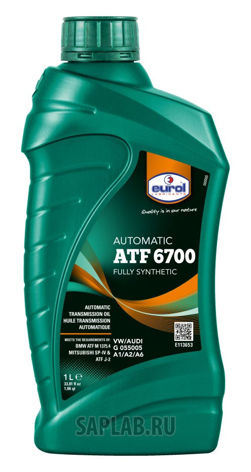 Купить Eurol E1136531L Жидкость для трансмиссий  ATF 6700, 1л