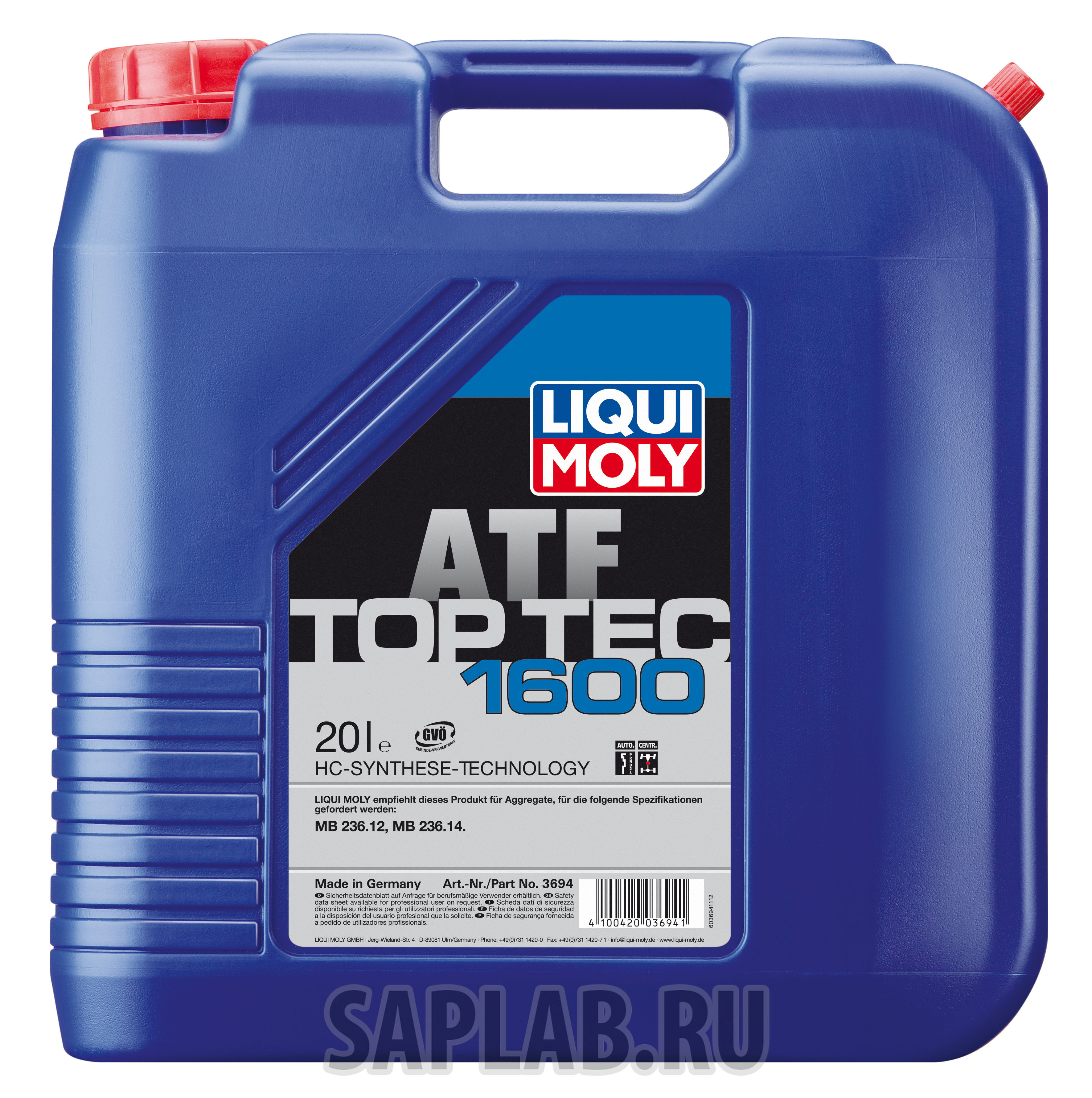 Купить Liqui moly 3694 Трансмиссионное масло для АКПП Top Tec ATF 1600