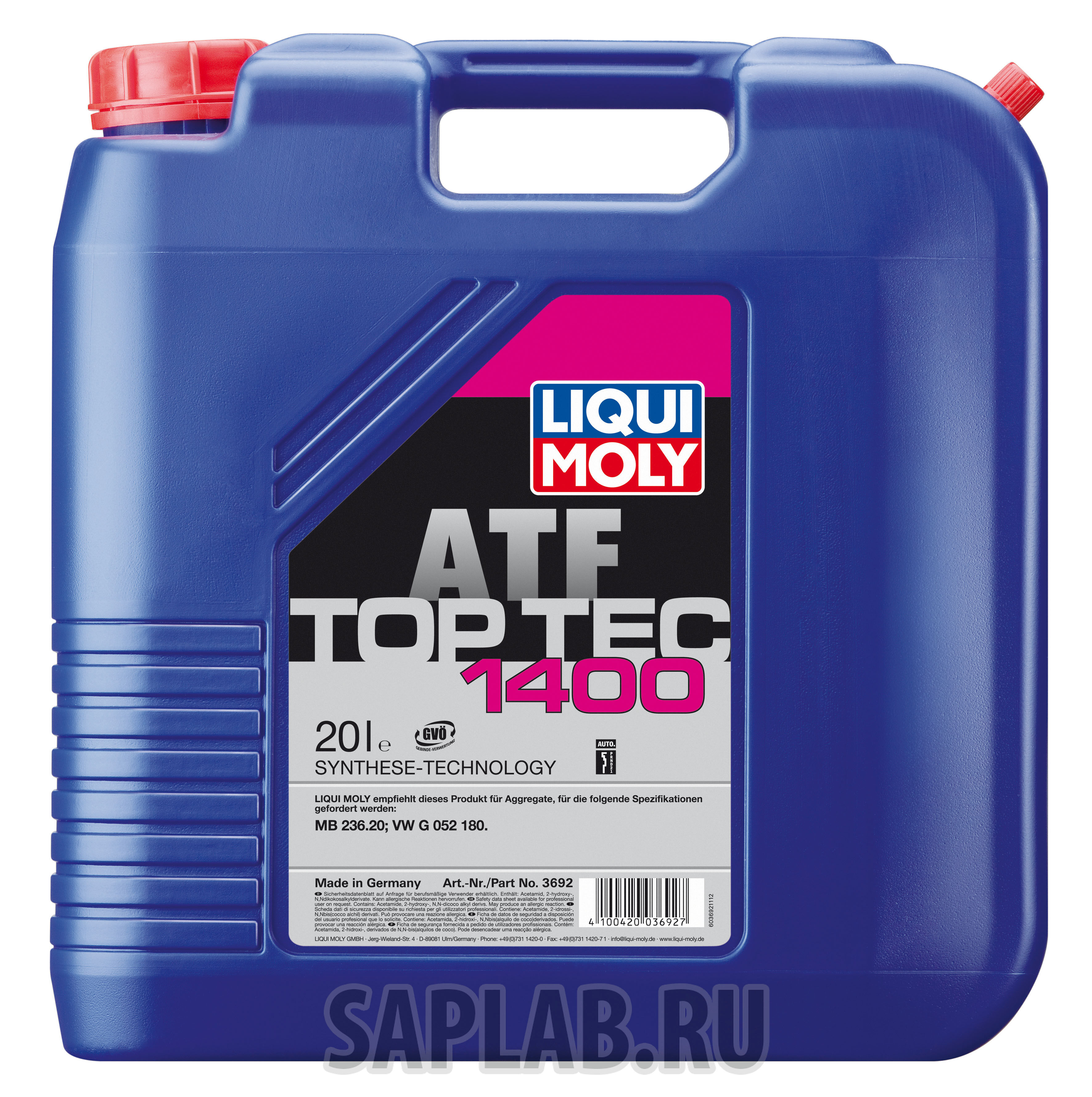 Купить Liqui moly 3692 Трансмиссионное масло для АКПП Top Tec ATF 1400