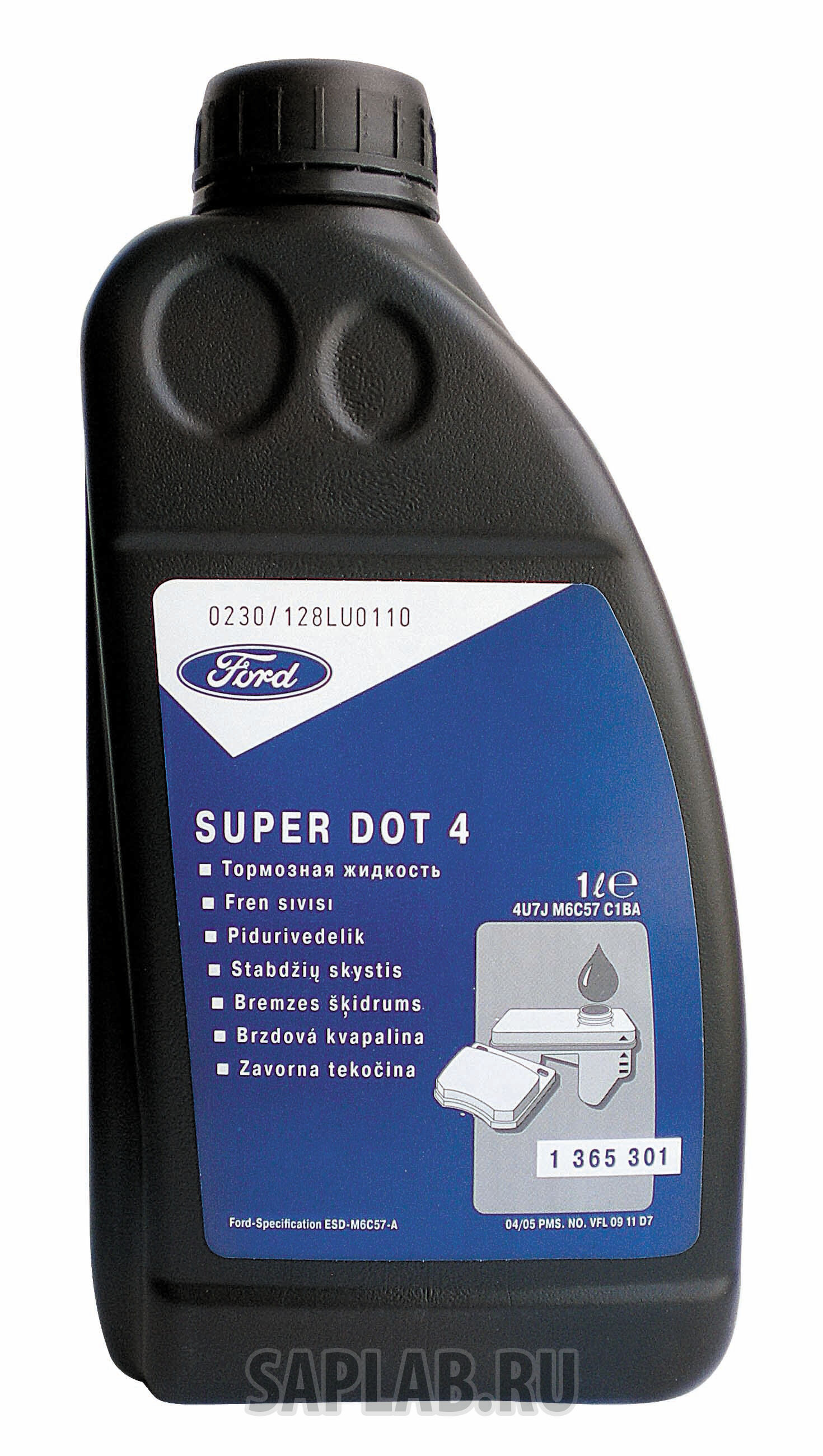 Купить Ford 1365301 Тормозная жидкость Super DOT 4, 1л