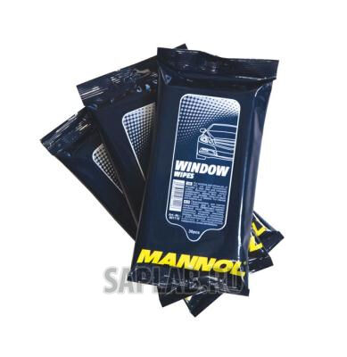 Купить Mannol 4036021961118 Салфетки для очистки стекол и зеркал/ Window Wipes