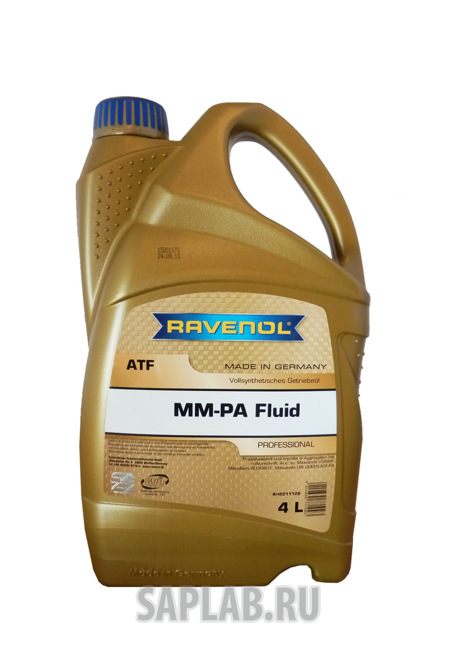 Купить Ravenol 4014835771093 Трансмиссионное масло  ATF MM-PA Fluid ( 4л)
