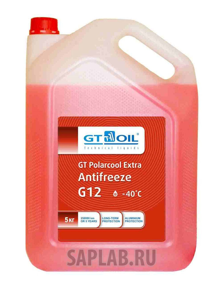 Купить Gt oil 1950032214069 Антифриз GT Polarcool Extra G12, 5 л