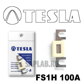 Купить Tesla FS1H100A Предохранитель ленточный с изолятором 100А