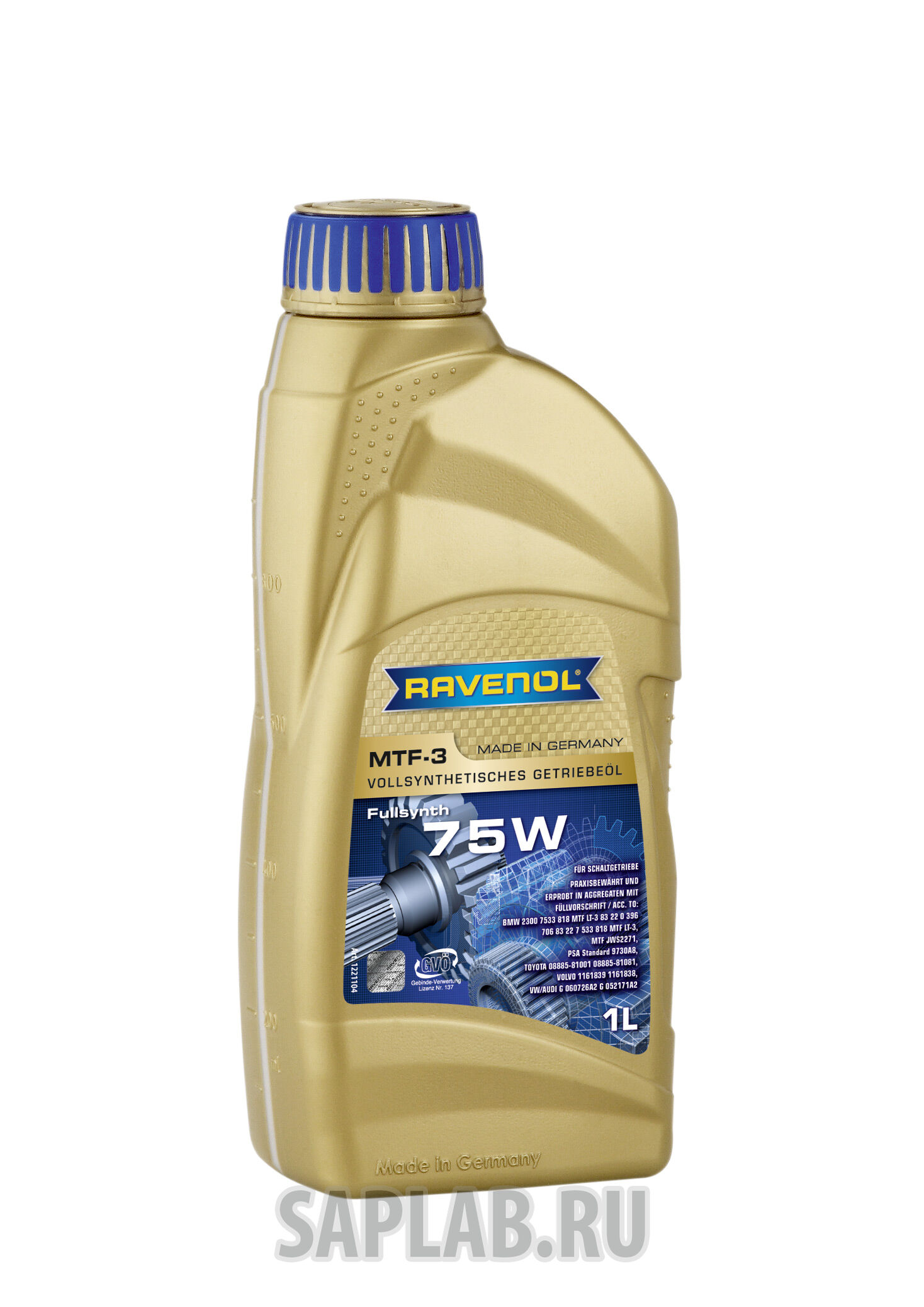 Купить Ravenol 4014835719811 Трансмиссионное масло  MTF -3 SAE 75W ( 1л) new
