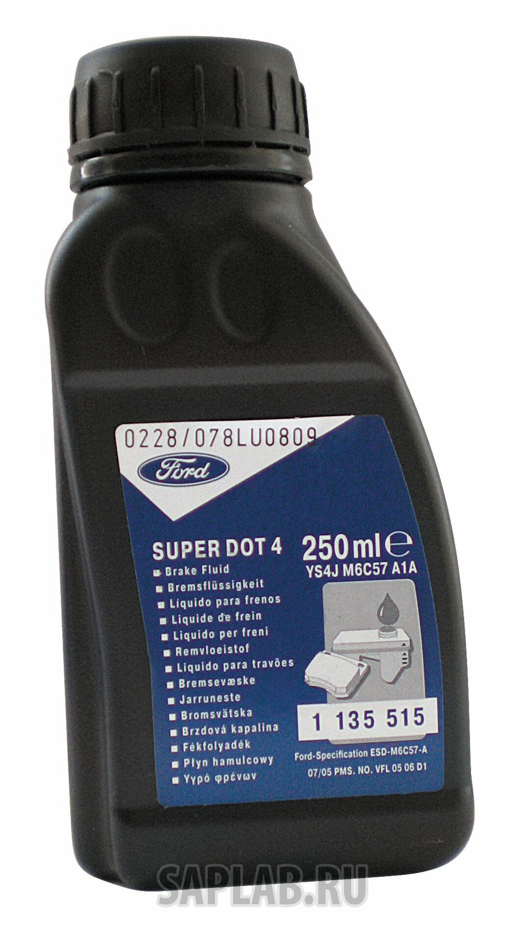 Купить Ford 1135515 Тормозная жидкость Super DOT 4, 0.25л