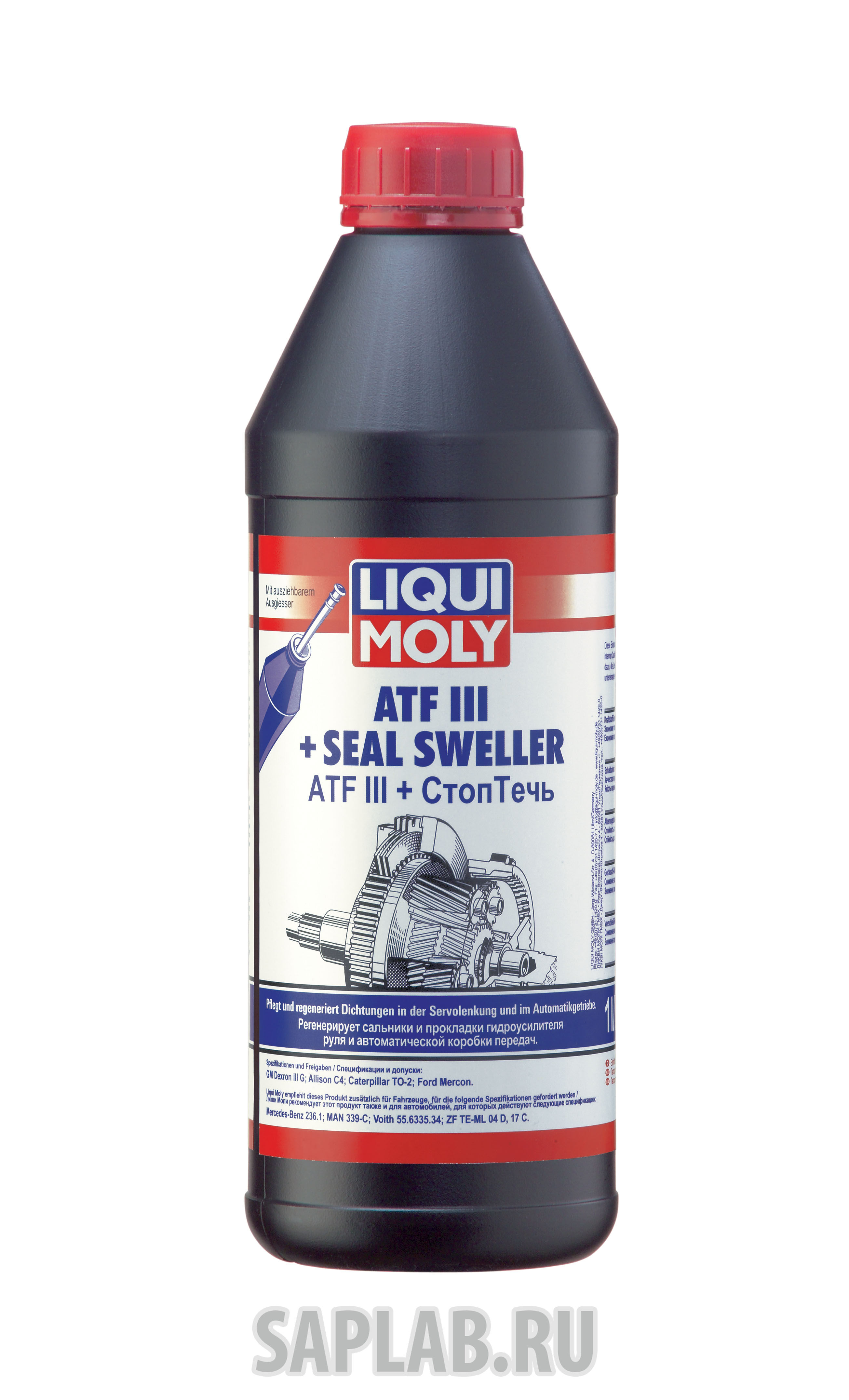 Купить Liqui moly 7527 Трансмиссионное масло для АКПП с герметиком ATF III + Seel Sweller SAE