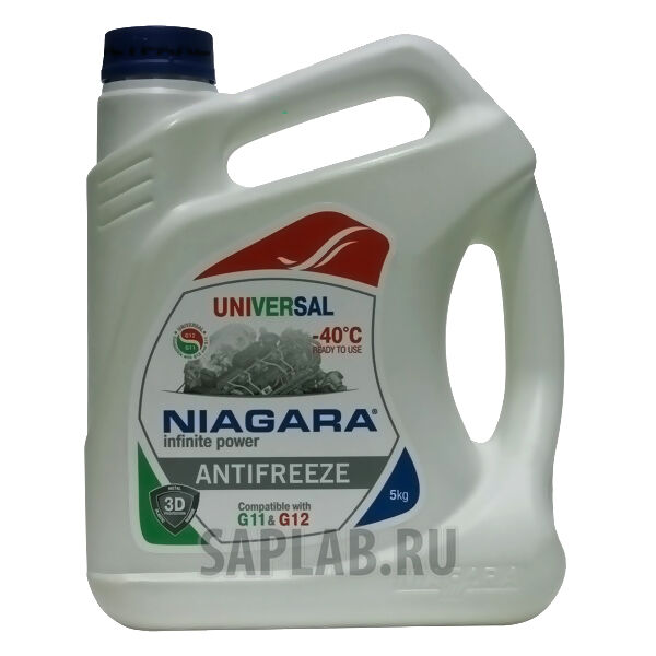 Купить Niagara 001001005011 Антифриз Universal (универсальный), 5 л