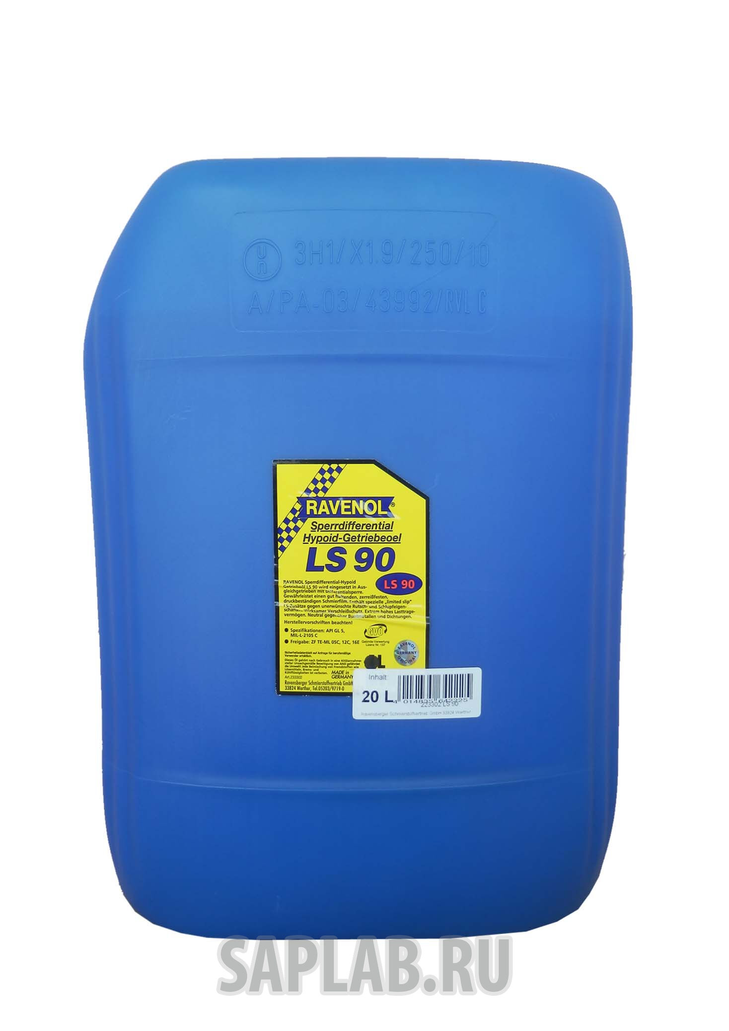 Купить Ravenol 4014835642225 Трансмиссионное масло  Sperrdiff.-Getr.-Oel LS 90 (20л)