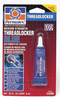 Купить Permatex 24200 Фиксатор резьбы средней фиксации синий 6мл.