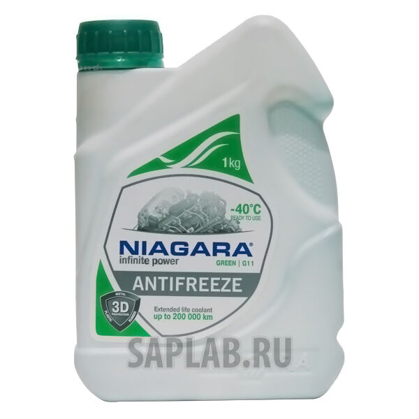 Купить Niagara 001001002006 Антифриз Green G11 (зеленый), 1 л