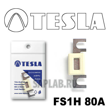 Купить Tesla FS1H80A Предохранитель ленточный с изолятором 80А