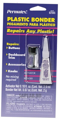 Купить Permatex 82565 СУПЕРКЛЕЙ ДЛЯ ПЛАСТИКА двухкомпонентный 2г(клей) + 2,9мл(активатор)