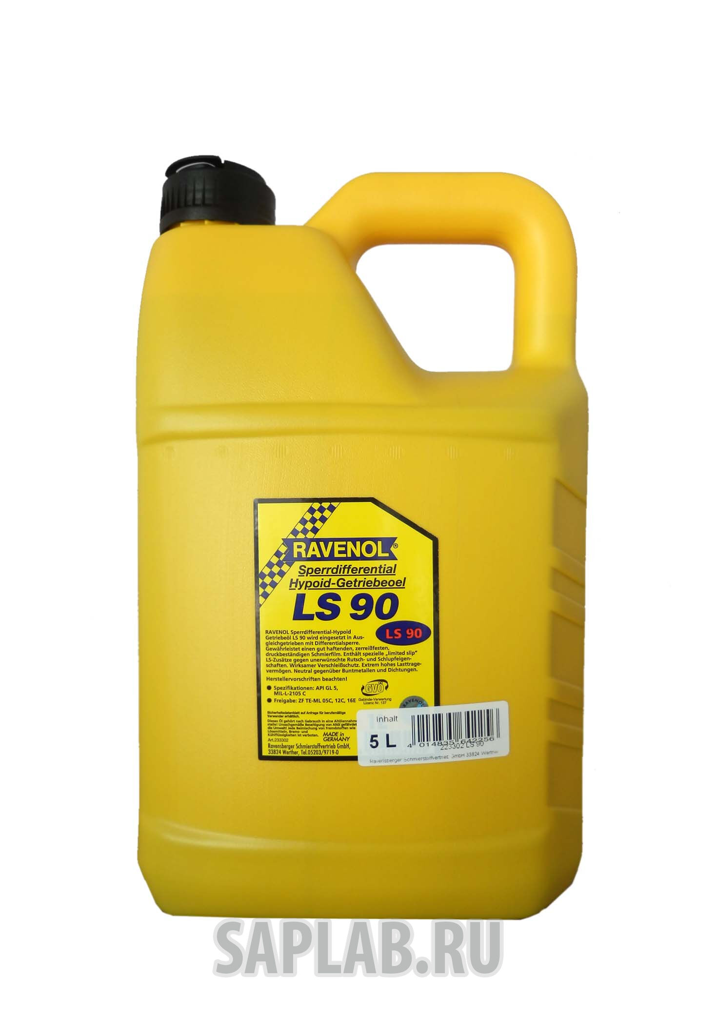 Купить Ravenol 4014835642256 Трансмиссионное масло  Sperrdiff.-Getr.-Oel LS 90 (5л)