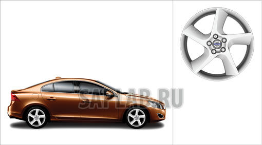 Купить Volvo 30760064 Диск литой Odysseus Volvo V60 (модельный год с 2011 по н.д.)