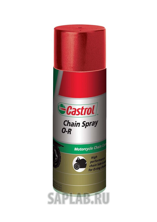 Купить Castrol 14EB85 Спрей-смазка для цепей мотоциклов Chain Spray O-R, 400 мл.