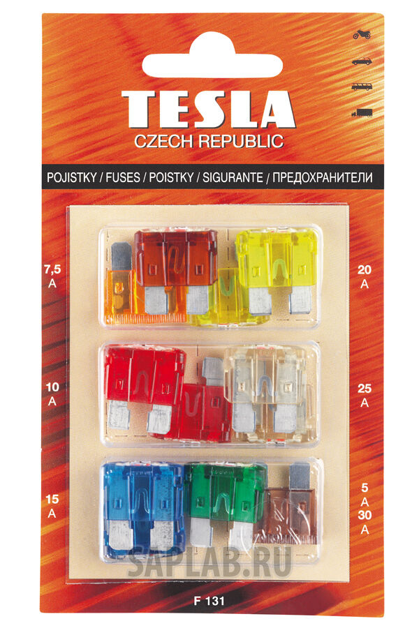 Купить Tesla F131 Предохранители ATO с индикатором LED, комплект 12шт.