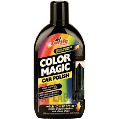 Купить Turtle wax 374TW Цветообогащеная полироль с восковым карандашом (черная) 473 мл.