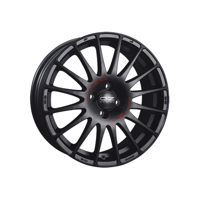 Купить Oz WHS057068 Superturismo GT 17/8 ET35 Matt black + red lettering